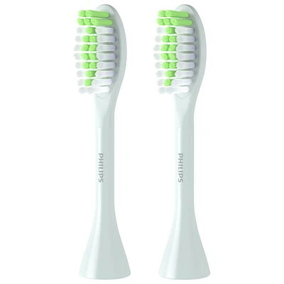 Tête de brosse à dents de rechange Philips One de Sonicare (BH1022/03) - Paq. 2 - Menthe