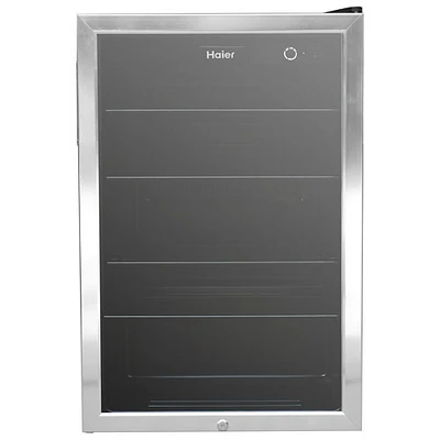 Réfrigérateur à boissons autonome de 20,5 pi³ pour 150 canettes de Haier (HEBF100BXS) - Inox