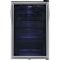 Haier 20.5 Cu. Ft. 150-Can Freestanding Beverage Centre (HEBF100BXS) - Stainless Steel