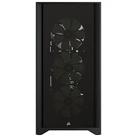 Corsair iCUE 4000X RGB Mid-Tower ATX Computer Case - Black