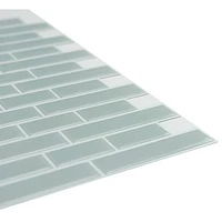 InHome Sea Glass Peel & Stick Backsplash Tiles - Blue