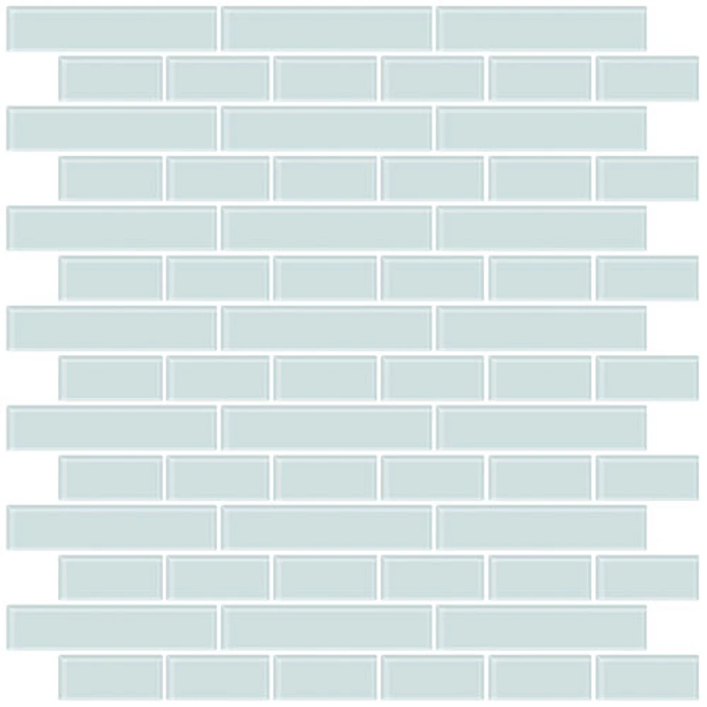 InHome Sea Glass Peel & Stick Backsplash Tiles - Blue