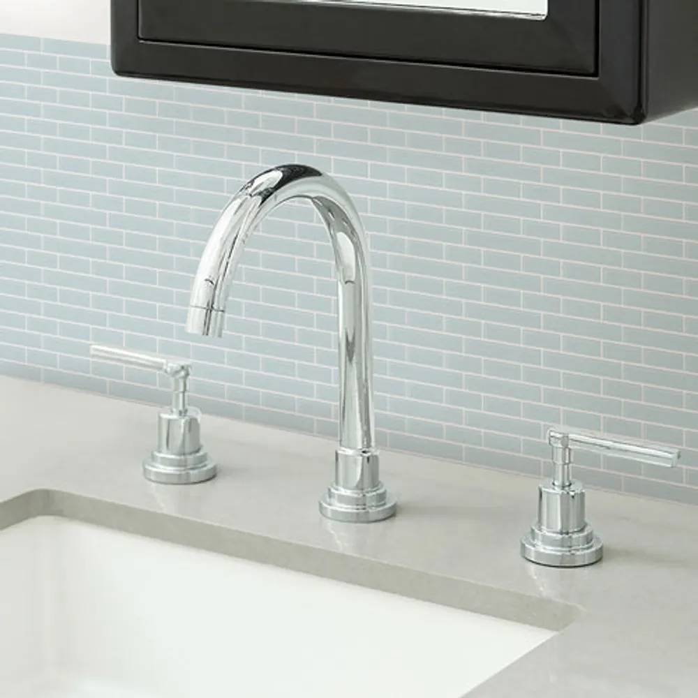 InHome Sea Glass Peel & Stick Backsplash Tiles - Blue