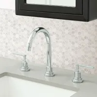 InHome Hexagon Marble Peel & Stick Backsplash Tiles - White