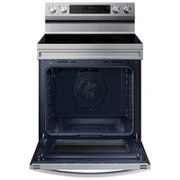 Samsung 30" 6.3 Cu. Ft. Fan Convection Electric Air Fry Range (NE63A6511SS) - Stainless