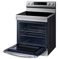 Samsung 30" 6.3 Cu. Ft. Fan Convection Electric Air Fry Range (NE63A6511SS) - Stainless