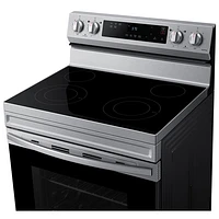 Samsung 30" 6.3 Cu. Ft. Freestanding Electric Range (NE63A6111SS) - Stainless Steel