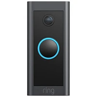 Ring Wired Wi-Fi Video Doorbell - Black