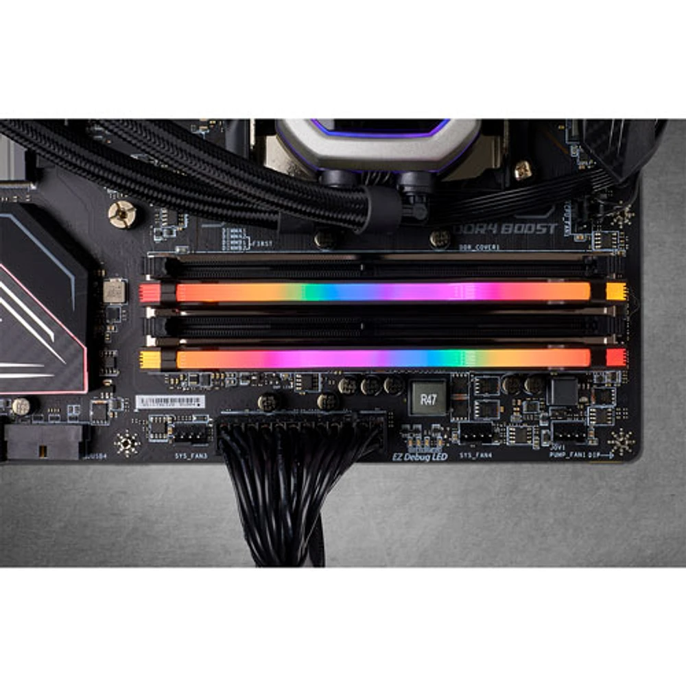 Mémoire DDR4 16 Go (2 x 8 Go) 3200 MHz Vengeance RGB Pro de Corsair pour PC (CMW16GX4M2C3200C16)