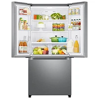 Samsung 33" 17.5 Cu. Ft. Counter-Depth French Door Refrigerator with Ice Dispenser (RF18A5101SR) - SS