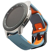 Bracelet en silicone de 46 mm Civilian d'UAG pour Galaxy Watch de Samsung - Ardoise/orange
