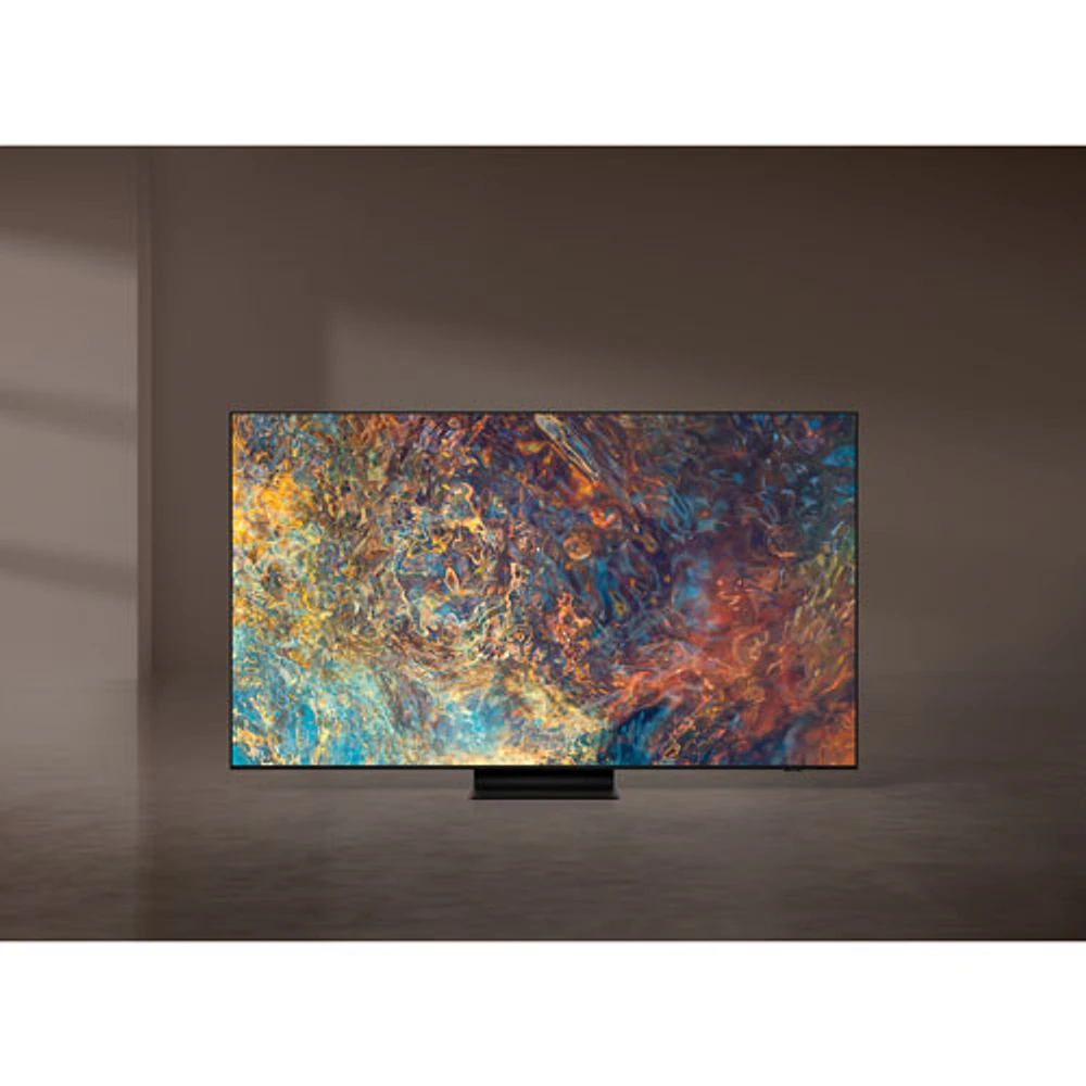 Téléviseur intelligent Tizen HDR QLED miniDEL UHD 4K 85 po de Samsung (QN85QN90AAFXZC) - 2021 - Noir titan