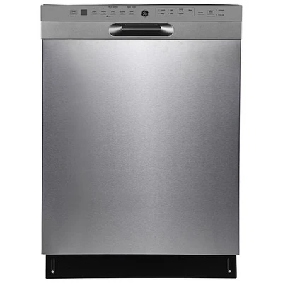 Lave-vaisselle encastrable 24 po 48 dB avec cuve inox et troisième panier de GE (GBF655SSPSS) - Inox