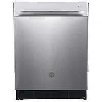 GE 24" 52dB Built-In Dishwasher with Stainless Steel Tub (GBP534SSPSS) - Stainless Steel