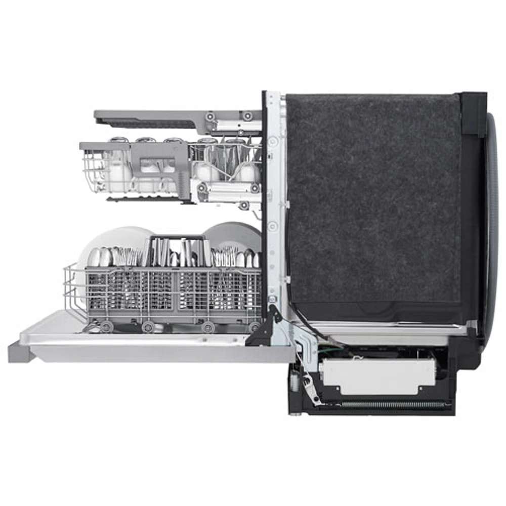Lave-vaisselle encastrable 24 po 48 dB avec troisième panier de LG (LDFN4542S) - Inox