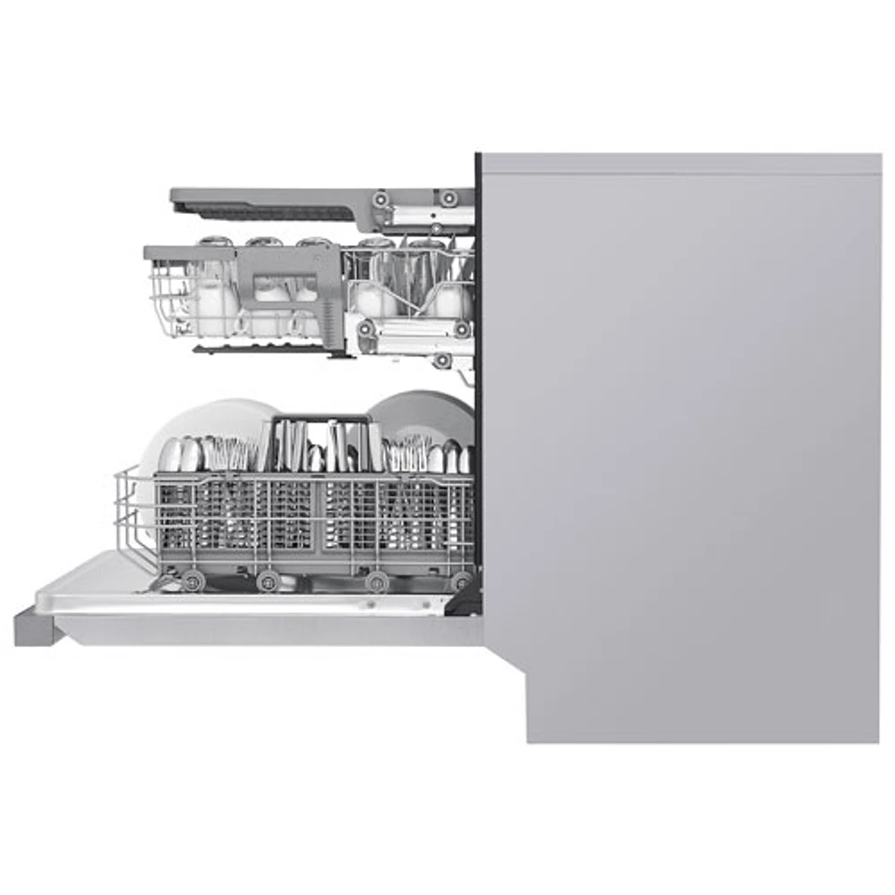 Lave-vaisselle encastrable 24 po 48 dB avec troisième panier de LG (LDFN4542S) - Inox