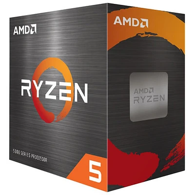 Processeur d'ordinateur de bureau AM4 hexacoeur 3,7 GHz Ryzen 5 5600X d'AMD