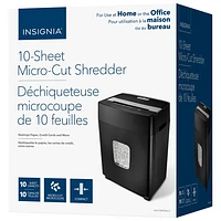 Insignia 10-Sheet Micro-Cut Shredder (NS-S10MCBK2-C)
