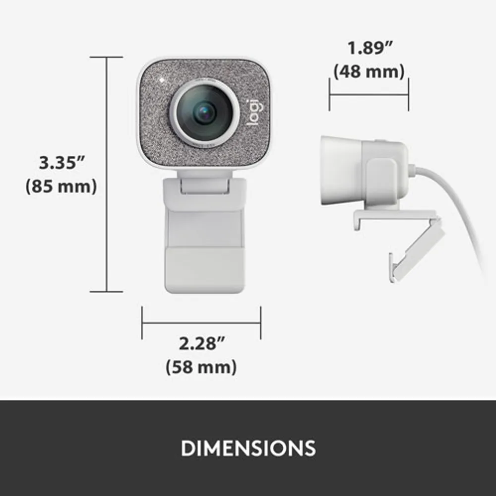 Logitech StreamCam Full HD 1080p Webcam - Off-White