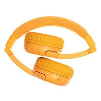 Casque d'écoute Bluetooth à isolation sonore PLAY+ (Plus) de BuddyPhones - Jaune soleil