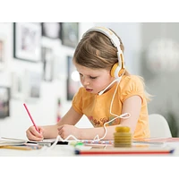 Casque d'écoute School+ (Plus) de BuddyPhones - Jaune