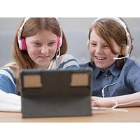 Casque d'écoute School+ (Plus) de BuddyPhones - Jaune