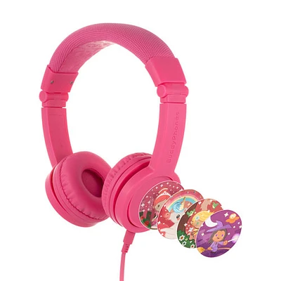 Casque d'écoute Explore+ (Plus) de BuddyPhones - Rose