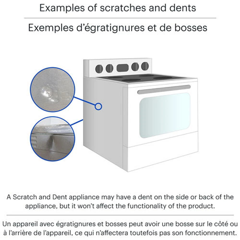 Cuisinière électrique encastrable convection 30 po Profile GE (PCS940YMFS) - Inox - BO - Endommagé