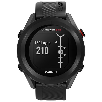 Montre intelligente Bluetooth de 43,7 mm Approach S12 de Garmin pour le golf - Noir