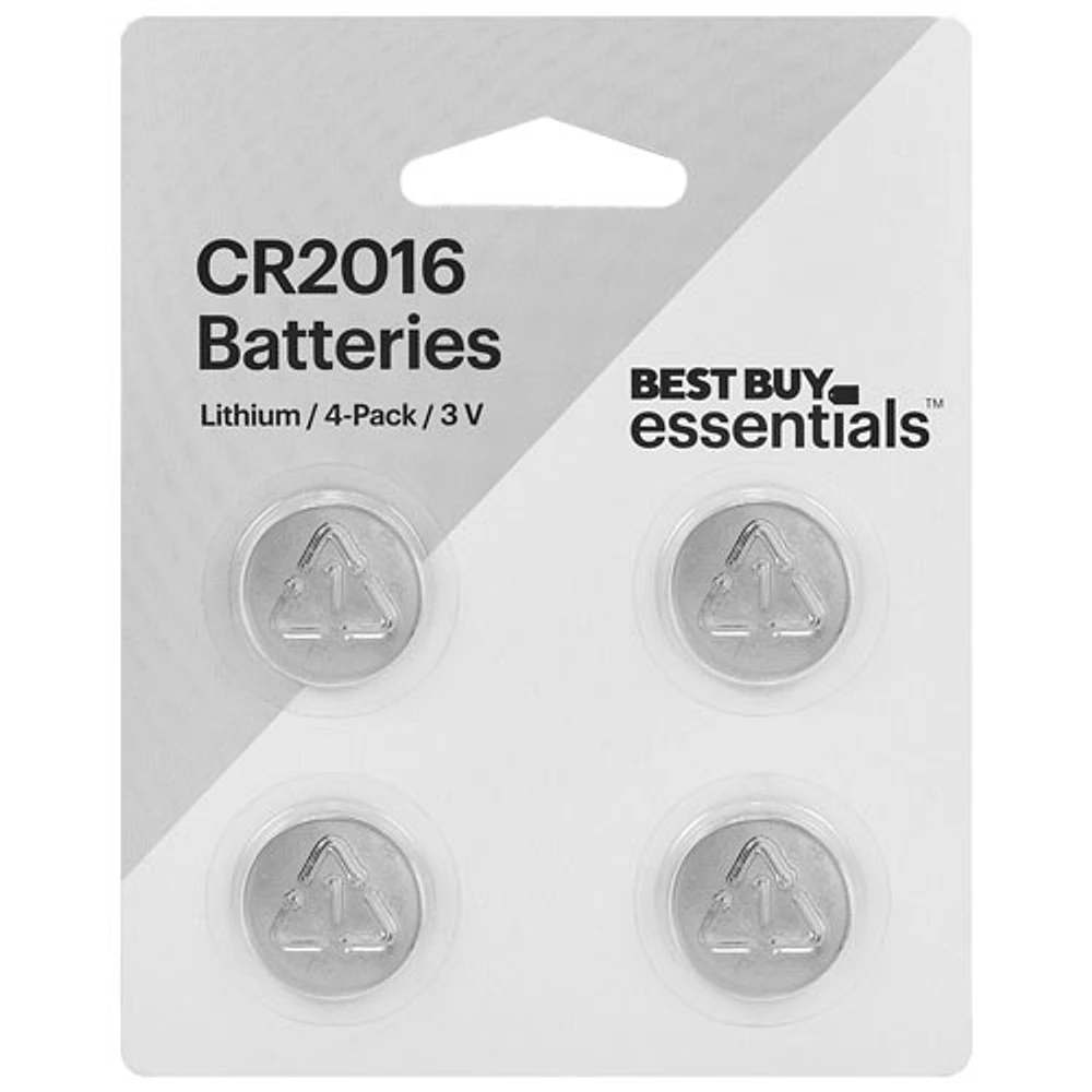 Piles au lithium CR2016 Best Buy Essentials - Paquet de 4