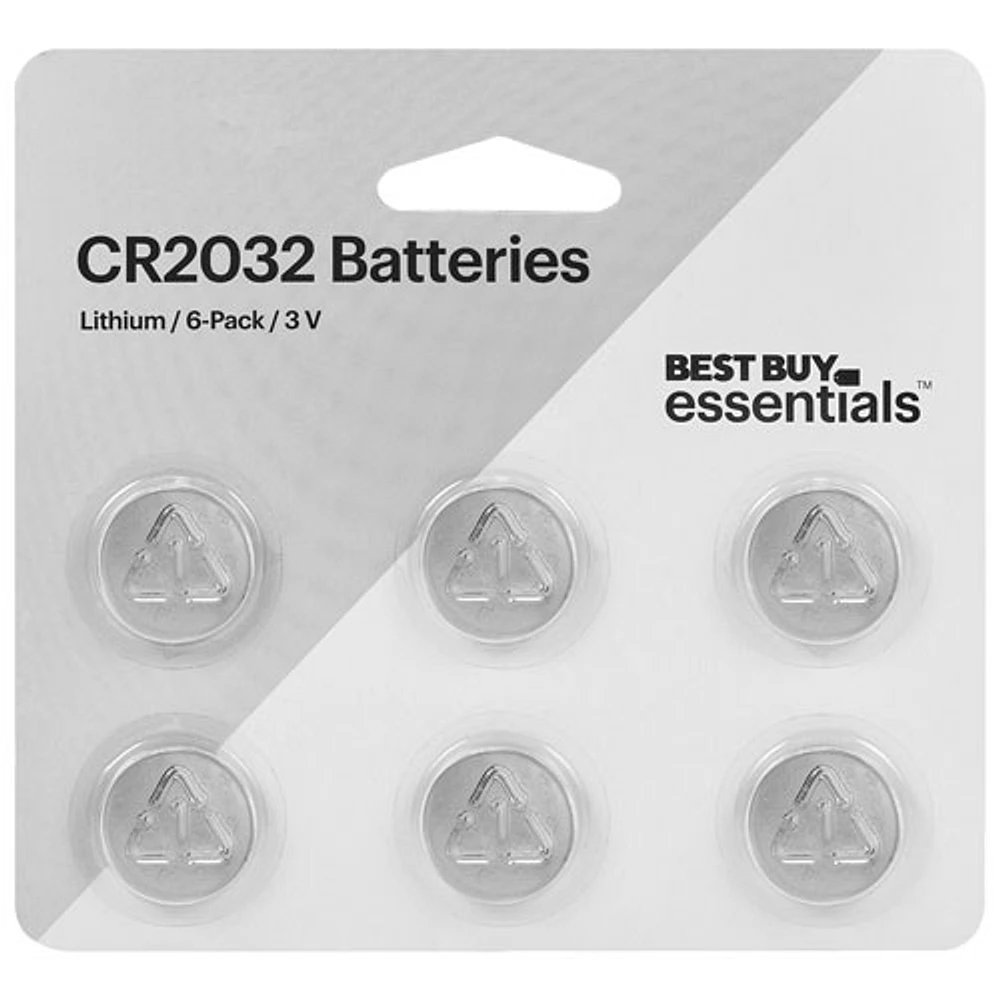 Piles au lithium CR2032 Best Buy Essentials - Paquet de 6