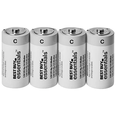 Best Buy Essentials C Alkaline Batteries - 4 Pack - Only at Best Buy
