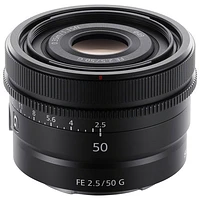 Sony FE 50mm f/2.5 AF Full-Frame Prime G Lens - Black