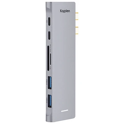 Concentrateur 7-en-2 USB-C double de Kopplen (HUB-C30SGR)