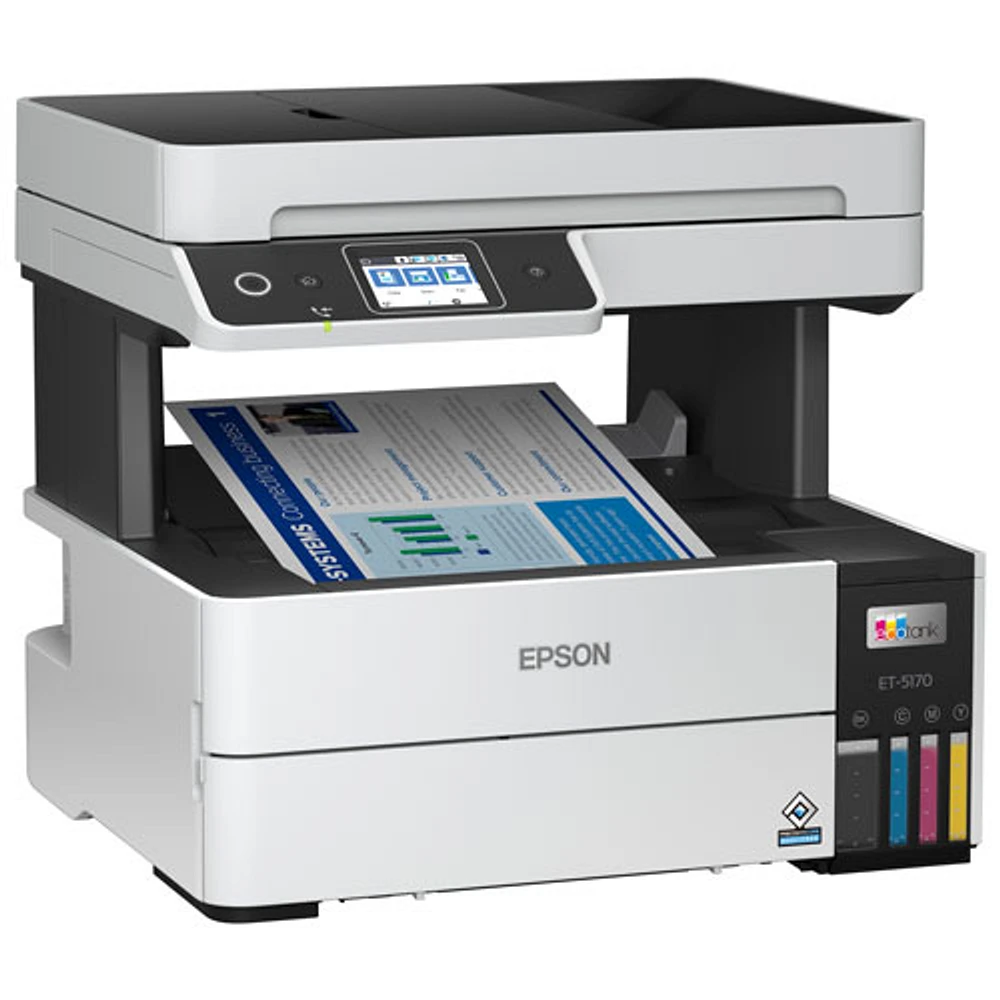 Imprimante à jet d'encre tout-en-un sans fil Supertank Pro ET-5170 EcoTank d'Epson