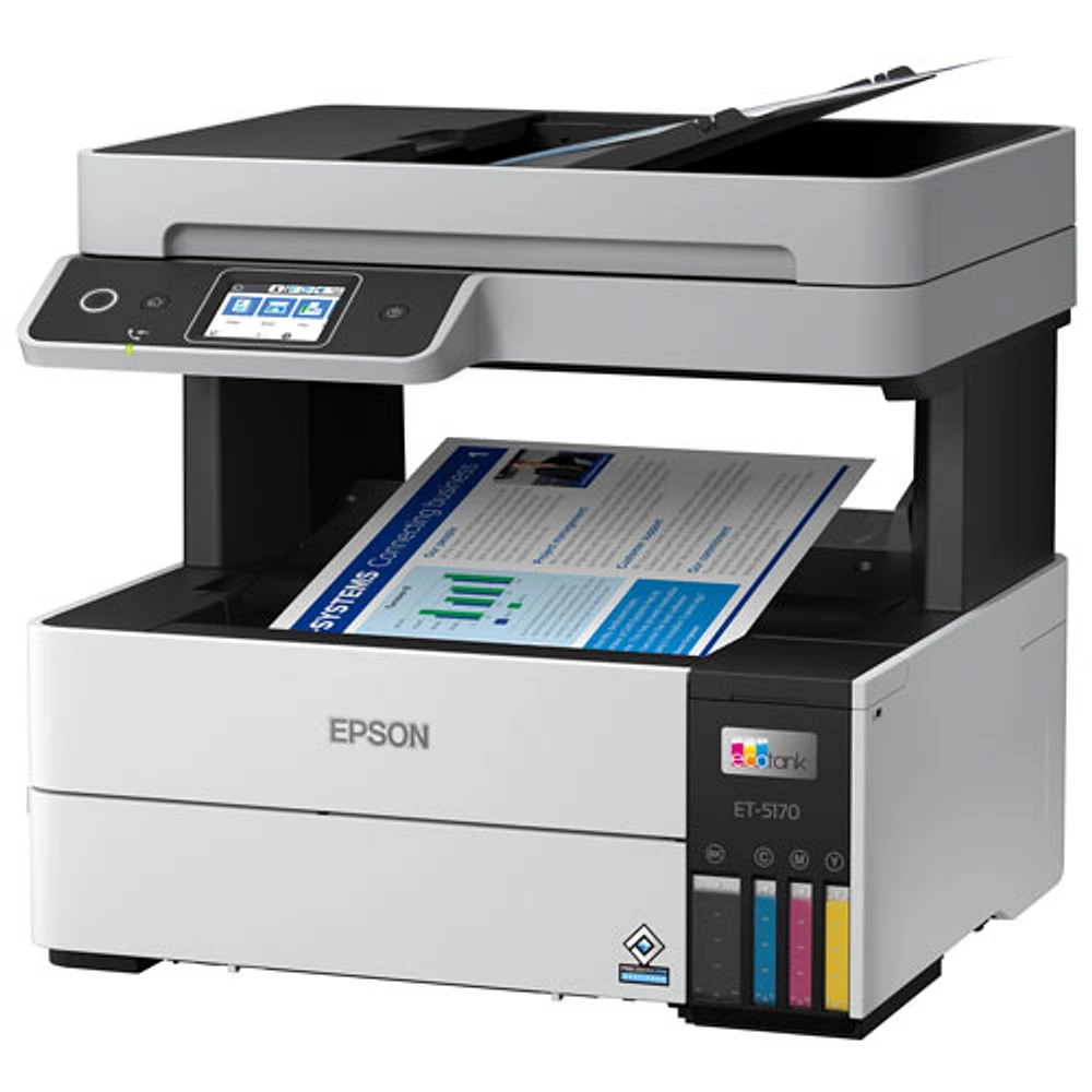 Imprimante à jet d'encre tout-en-un sans fil Supertank Pro ET-5170 EcoTank d'Epson