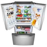 LG 36" 29 Cu. Ft. French Door Refrigerator with Water Dispenser (LRFWS2906S) - Stainless Steel