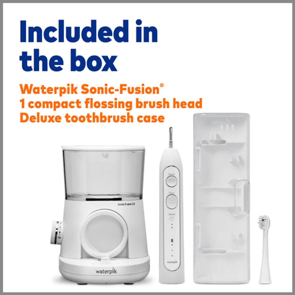 Brosse à dents électrique à hydropulseur Sonic-Fusion 2.0 de Waterpik (SF-03C010-1)