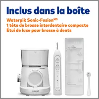 Brosse à dents électrique à hydropulseur Sonic-Fusion 2.0 de Waterpik (SF-03C010-1)