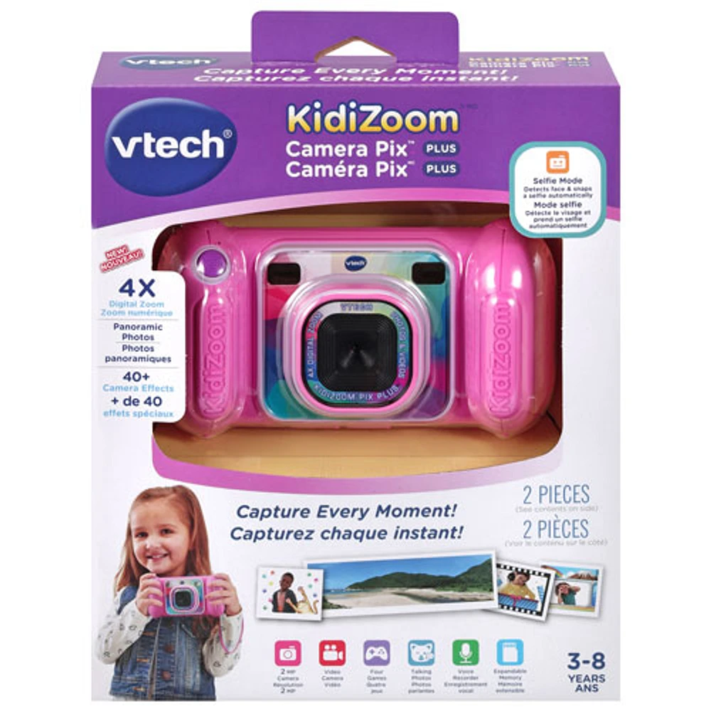 Appareil photo numérique KidiZoom Camera Pix Plus de VTech - Rose