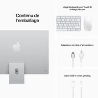 Apple iMac 24" (Spring 2021) - Silver (Apple M1 Chip / 8-Core GPU / 256GB SSD / 8GB RAM) - English