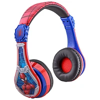 KIDdesigns Spider-Man Over-Ear Noise Cancelling Bluetooth Kids Headphones - Red