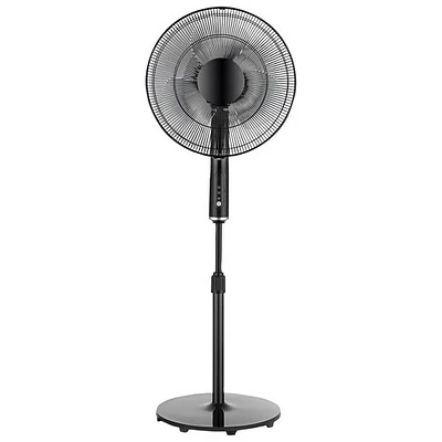 Ventilateur sur pied oscillant AC d'Ecohouzng - 16 po - Noir