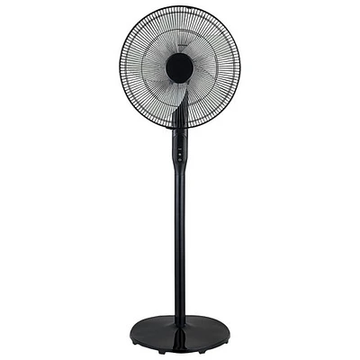 Ventilateur sur pied c.c. oscillant d'Ecohouzng - 16 po - Noir