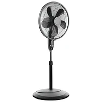 Ecohouzng Oscillating Pedestal Fan - 16" - Black