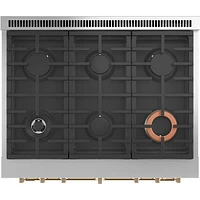 Cuisinière bicarburant autonome conv. véritable friture air 5,7 pi³ 36 po Café (C2Y366P4TW2) - Blanc