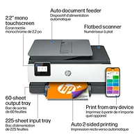 HP OfficeJet 8015e Wireless All-In-One Inkjet Printer - HP Instant Ink 6-Month Free Trial Included*