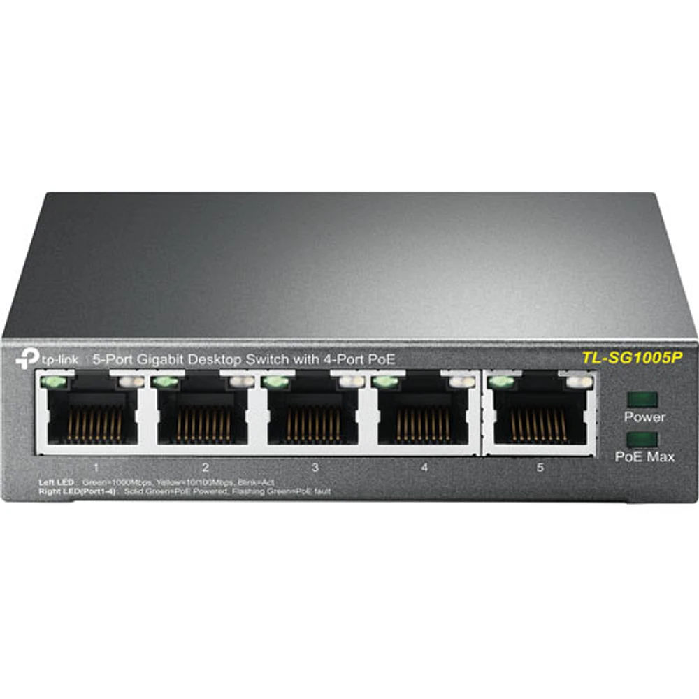 Commutateur Gigabit à 5 ports de TP-Link (TL-SG1005P)