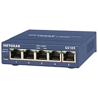 Commutateur réseau Gigabit à 5 ports de NETGEAR (GS105NA)