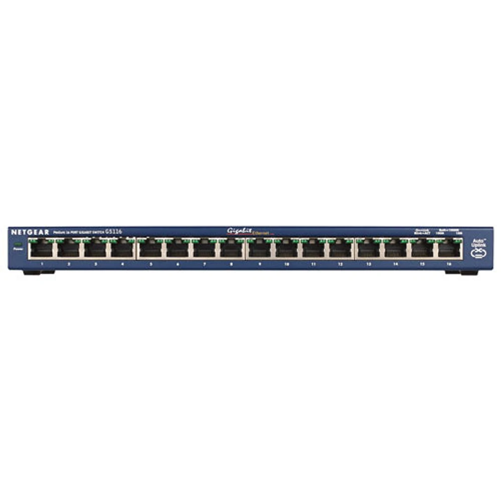 Commutateur réseau Gigabit à 16 ports ProSafe de NETGEAR (GS116NA)
